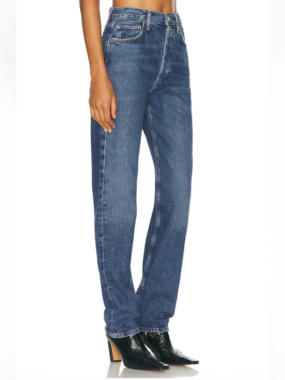 AGOLDE 90s Pinch Waist High Rise Straight Jeans in Control size 23
